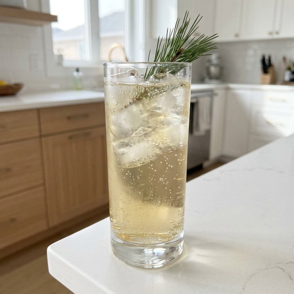 Pine Needle Vodka Fizz Cocktail Recipe