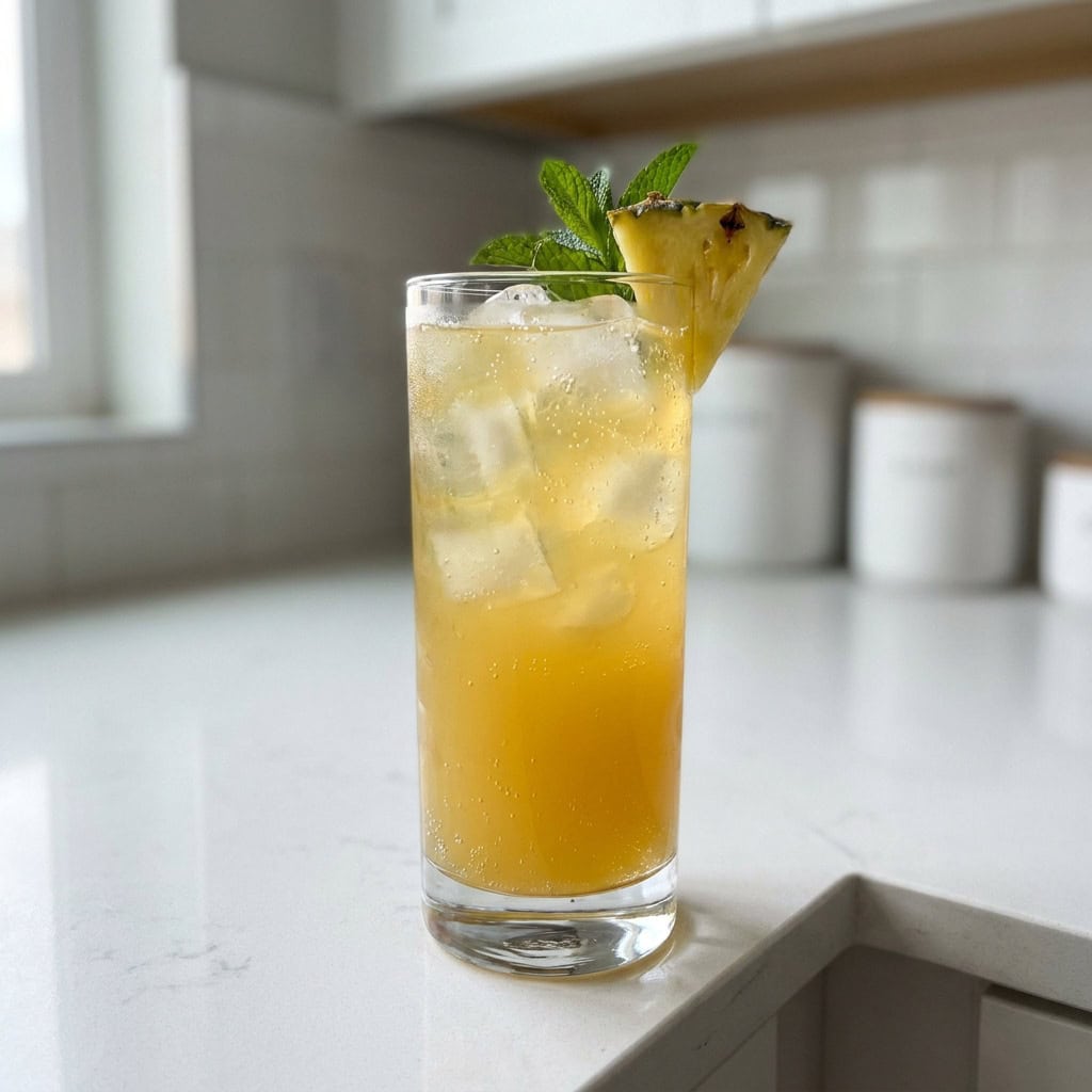 Pineapple Ginger Spark Mocktail Recipe
