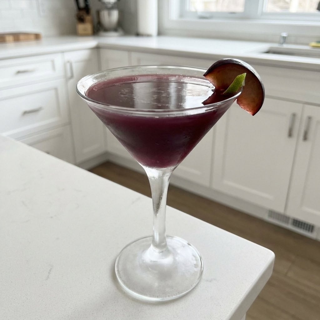 Plum Rum Martini Cocktail Recipe
