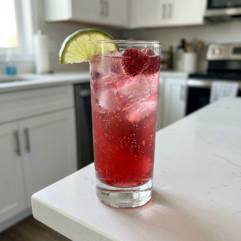 Raspberry Lime Rickey Cocktail Recipe