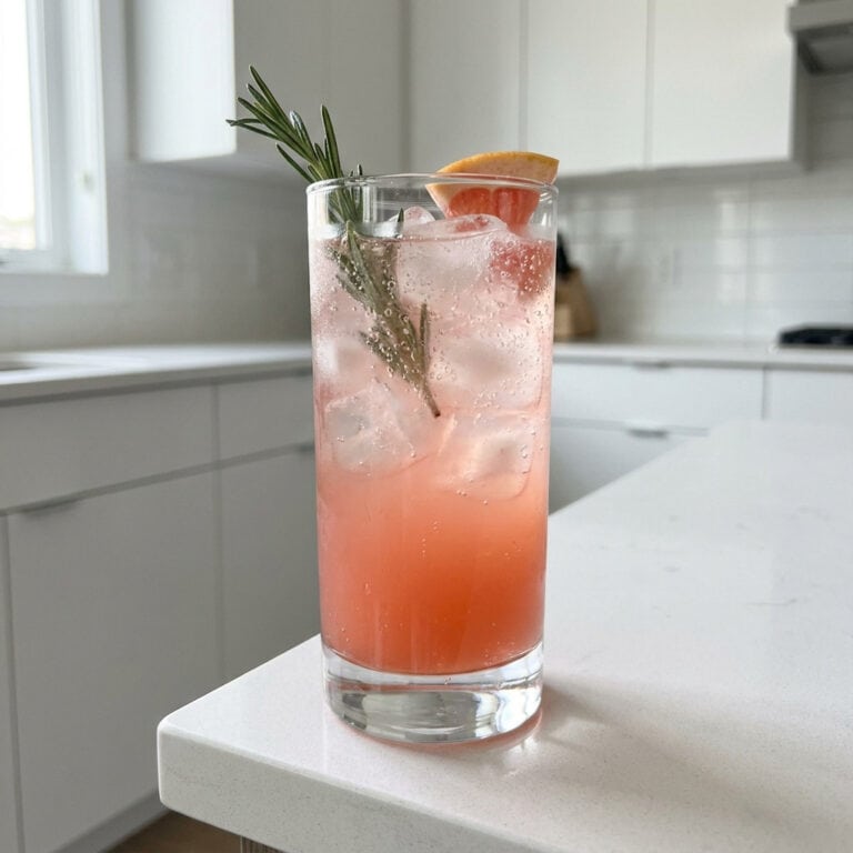 Rosemary Grapefruit Refresher Mocktail Recipe