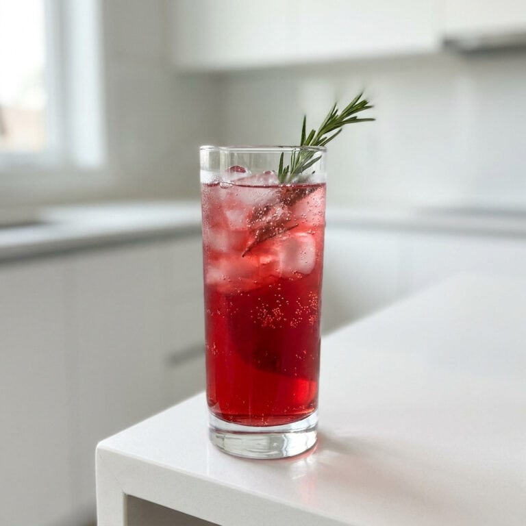Rosemary Pomegranate Fizz Mocktail Recipe