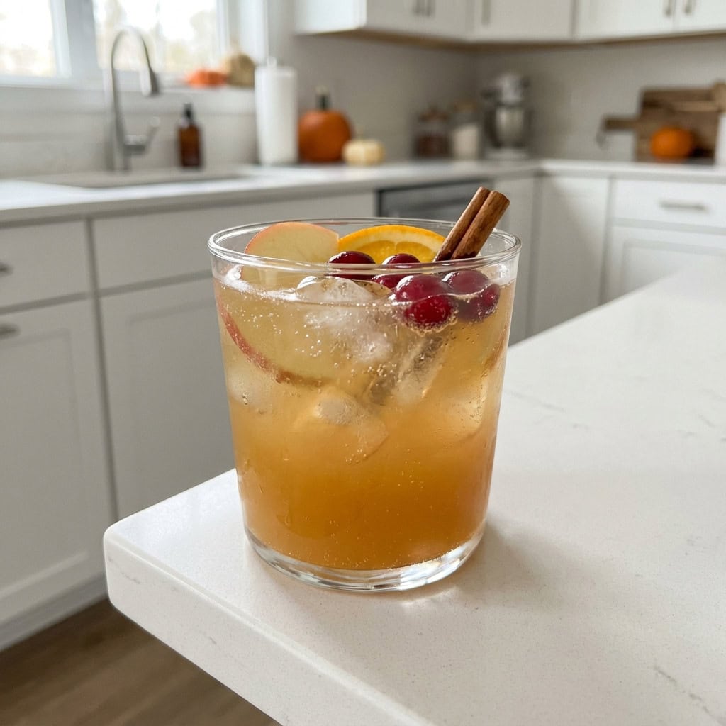Spiced Apple Cider Punch Mocktail Recipe