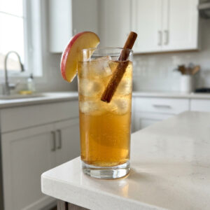 Spiced Apple Cider Spritz Mocktail Recipe