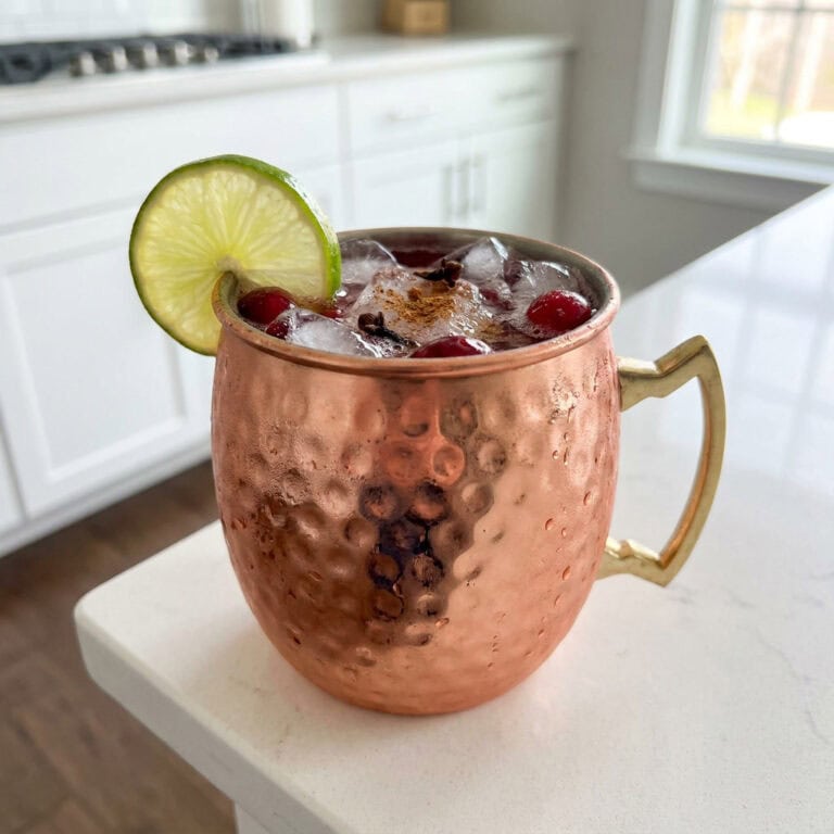 Spiced Cranberry Mule Mocktail Recipe