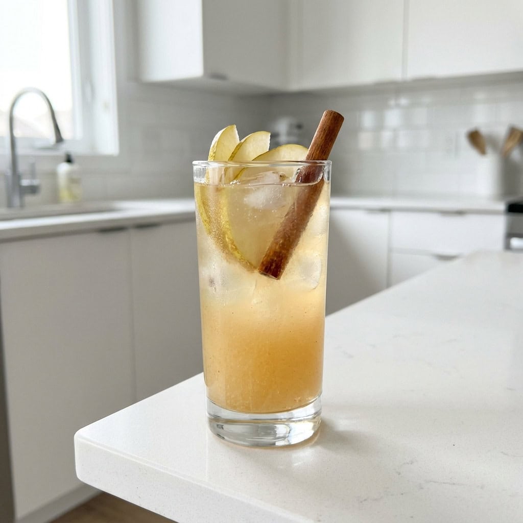Spiced Pear Punch Mocktail Recioe