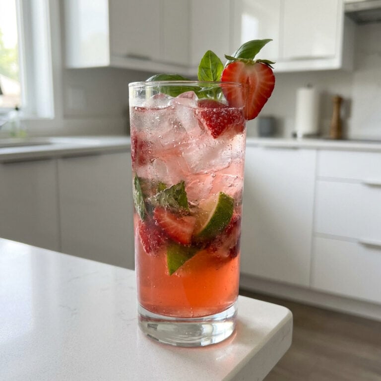Strawberry Basil Mojito Cocktail Recipe