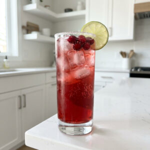 Vanilla Cranberry Crush Mocktail Recipe