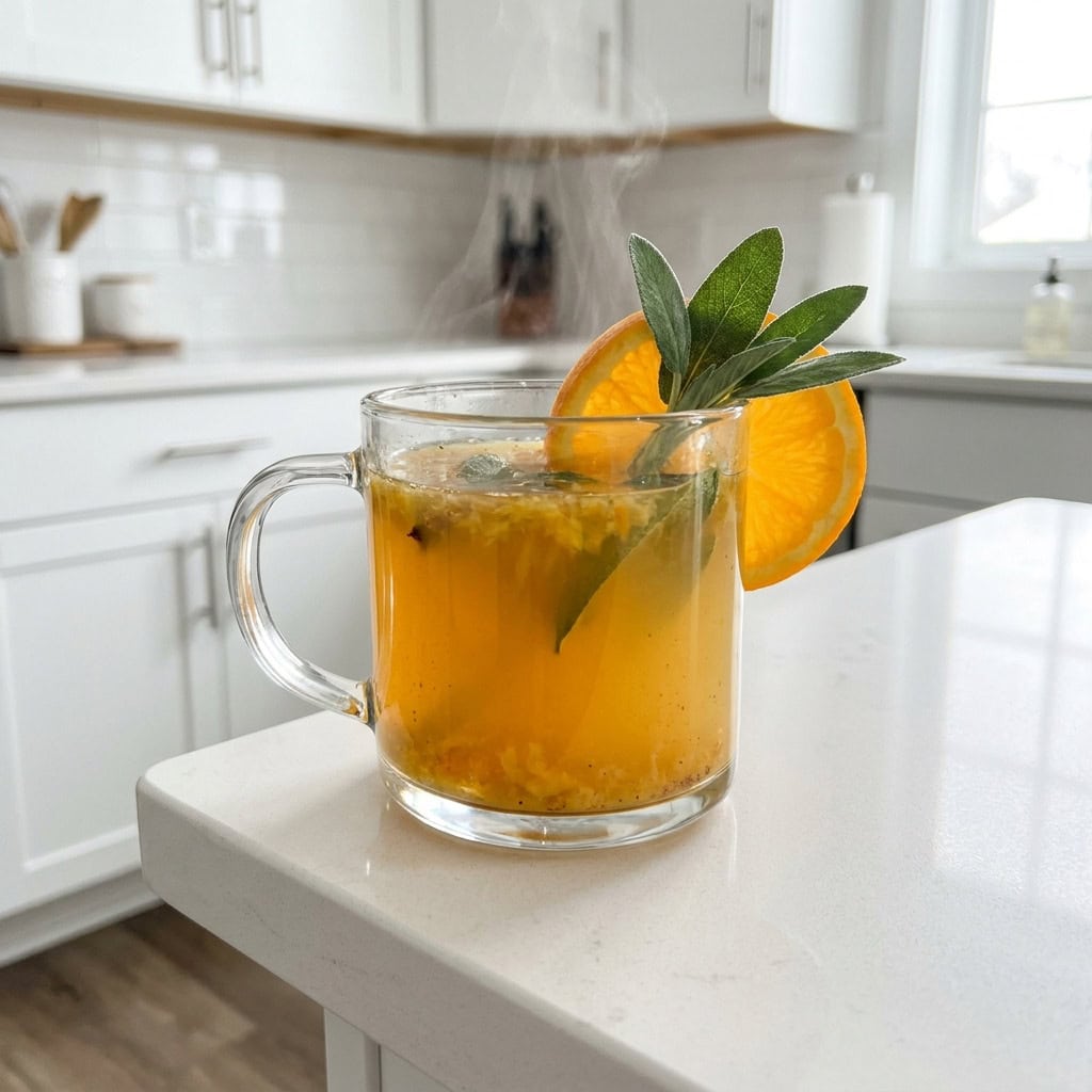 Warm Citrus and Sage Mocktail Recipe