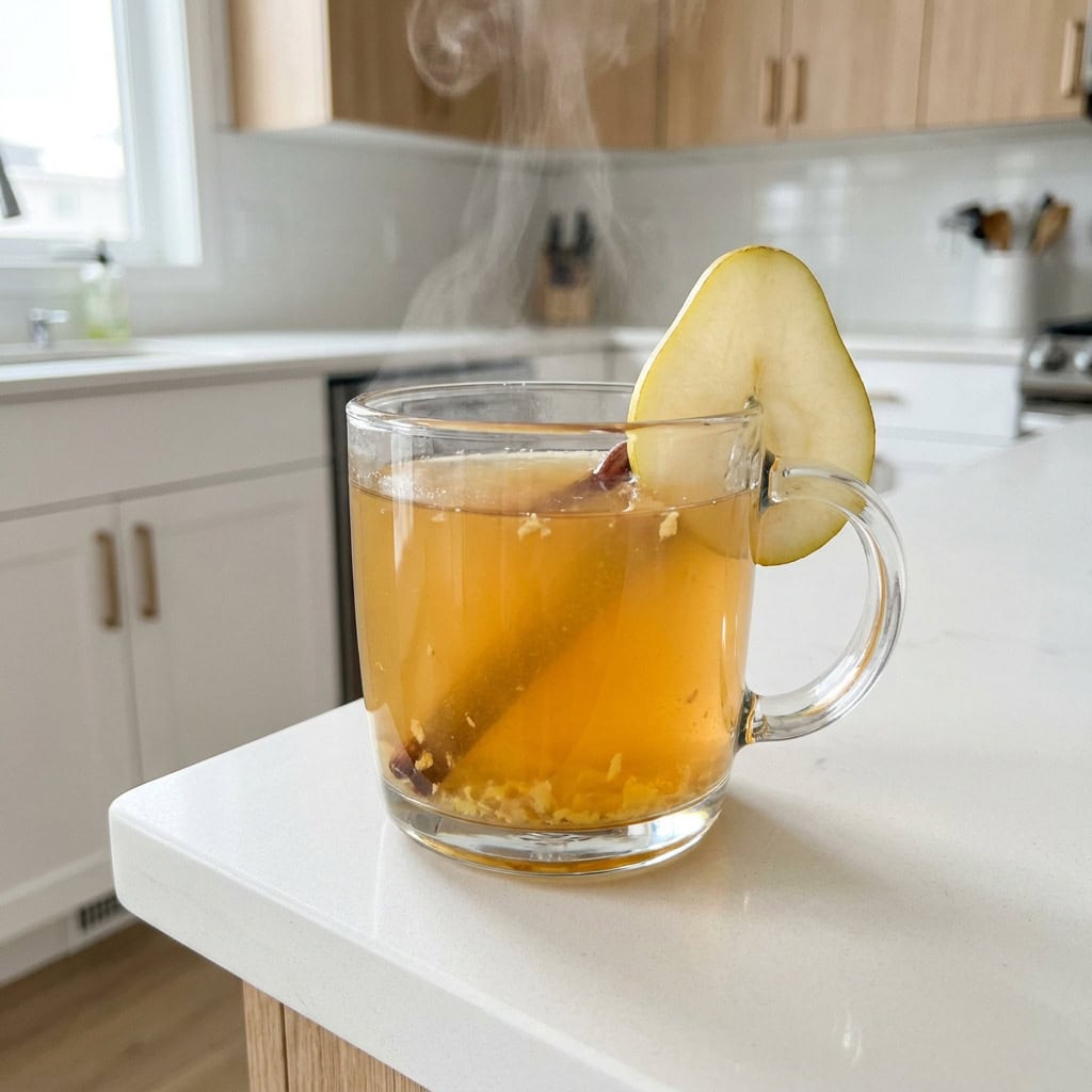 Warm Ginger Pear Mocktail Recipe