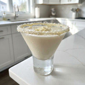 White Chocolate Snowflake Martini Cocktail Recipe