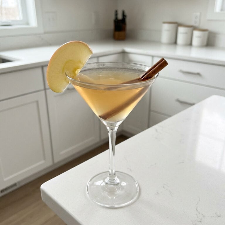 Winter Spiced Apple Martini Cocktail Recipe