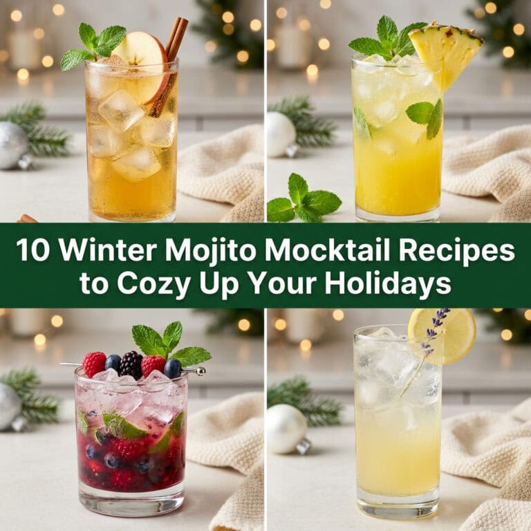 10 Winter Mojito Mocktail Recipes to Cozy Up Your Holidays