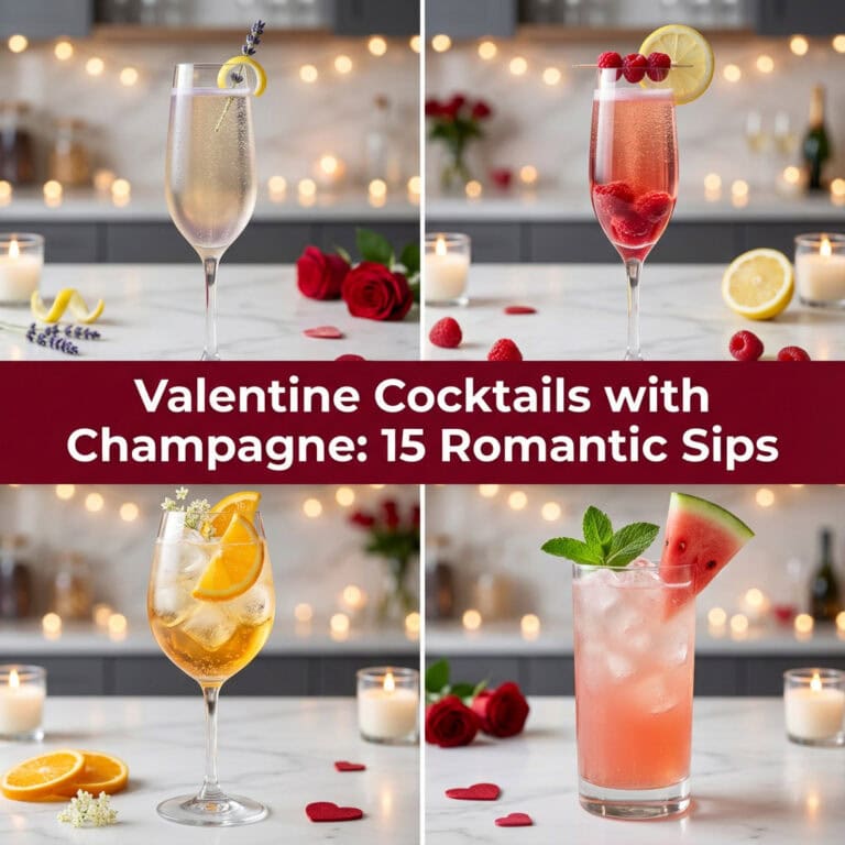 15 Best Valentine Cocktails with Champagne to Spark Romance