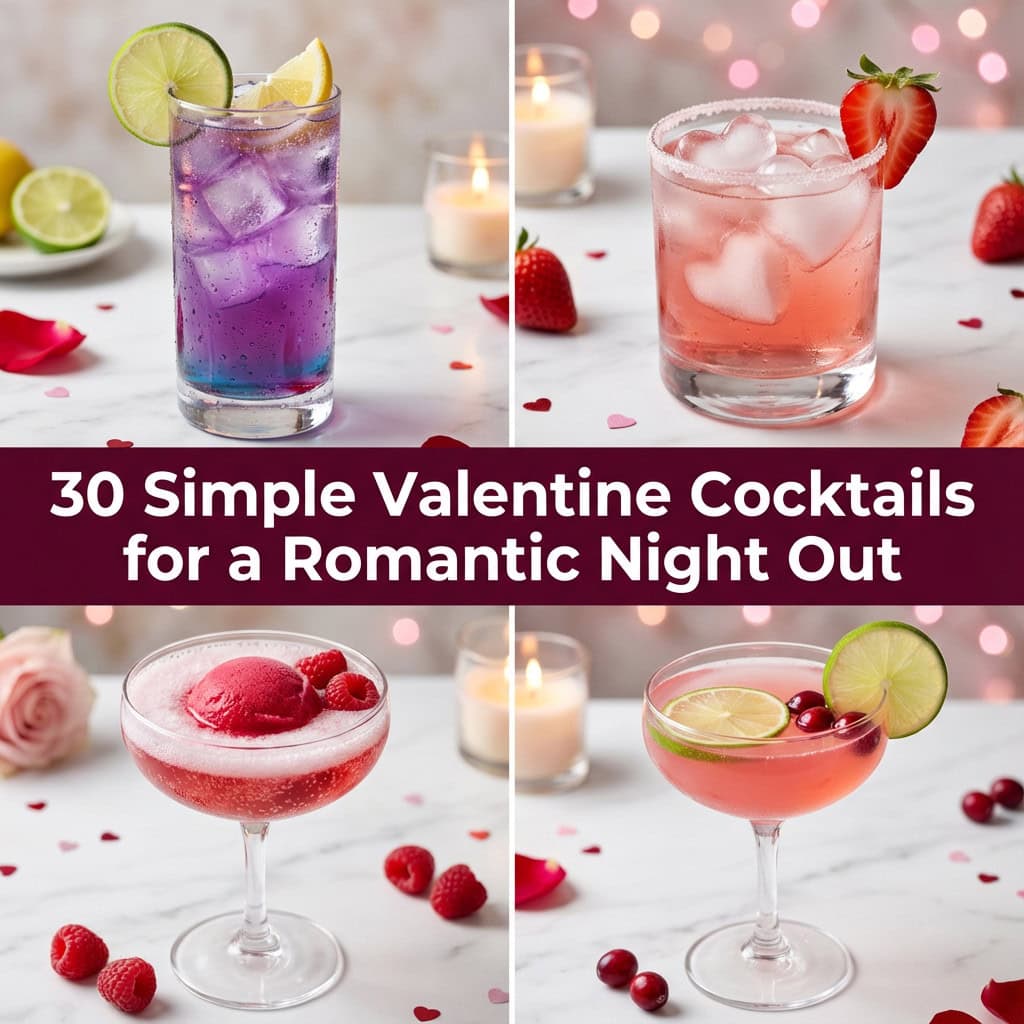 30 Simple Valentine Cocktails for a Romantic Night Out
