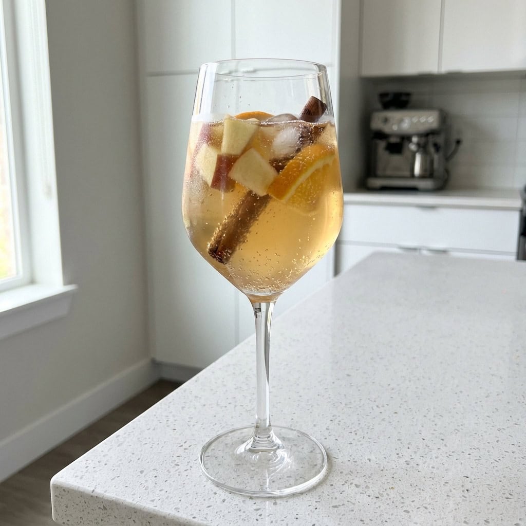 Cardamom Apple Sangria Mocktail Recipe