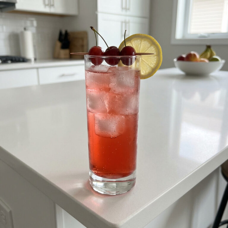 Cherry Cherish Collins Cocktail Recipe