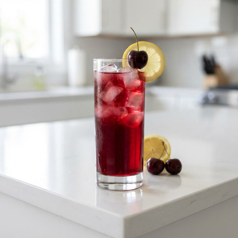 Cherry Fizz Mocktail Recipe