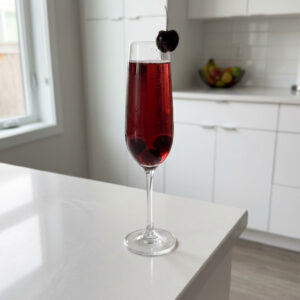 Cherry Kir Royale Cocktail Recipe