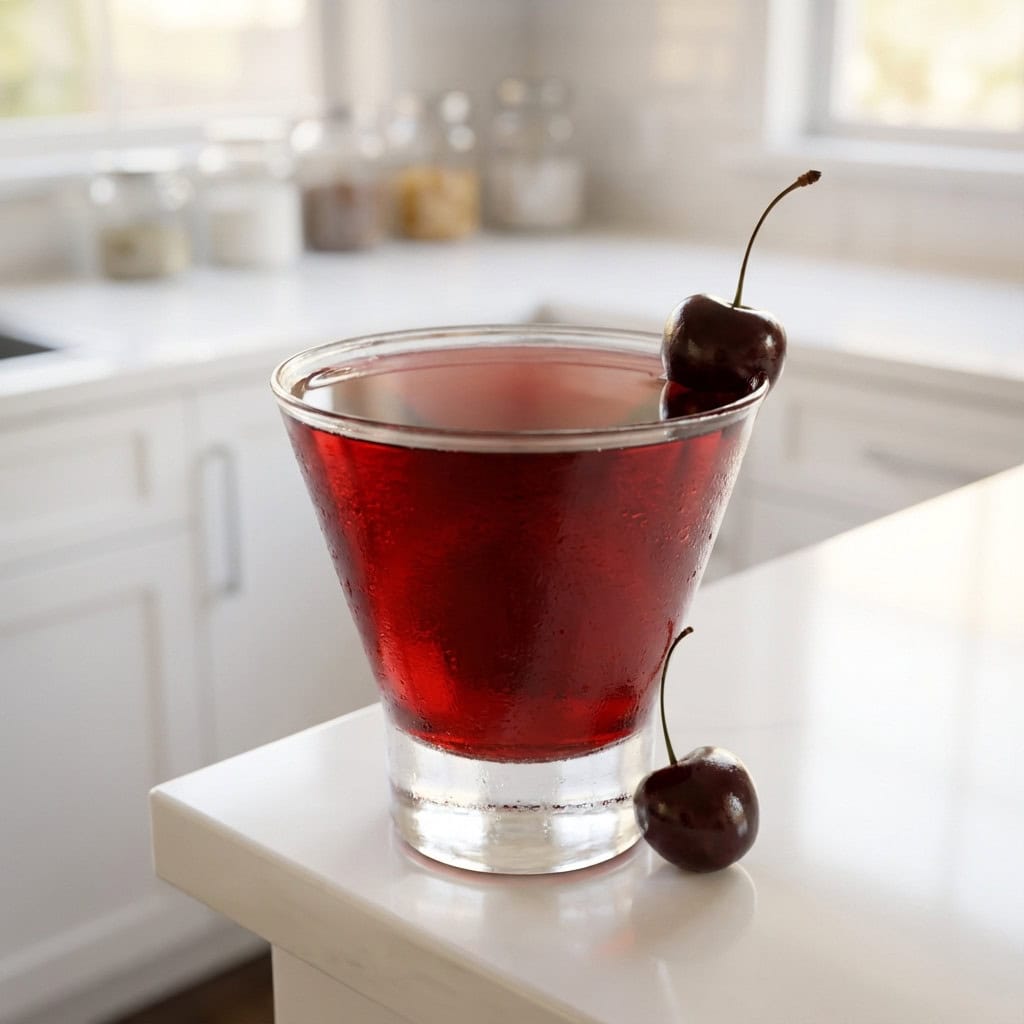 Cherry Love Martini Cocktail Recipe