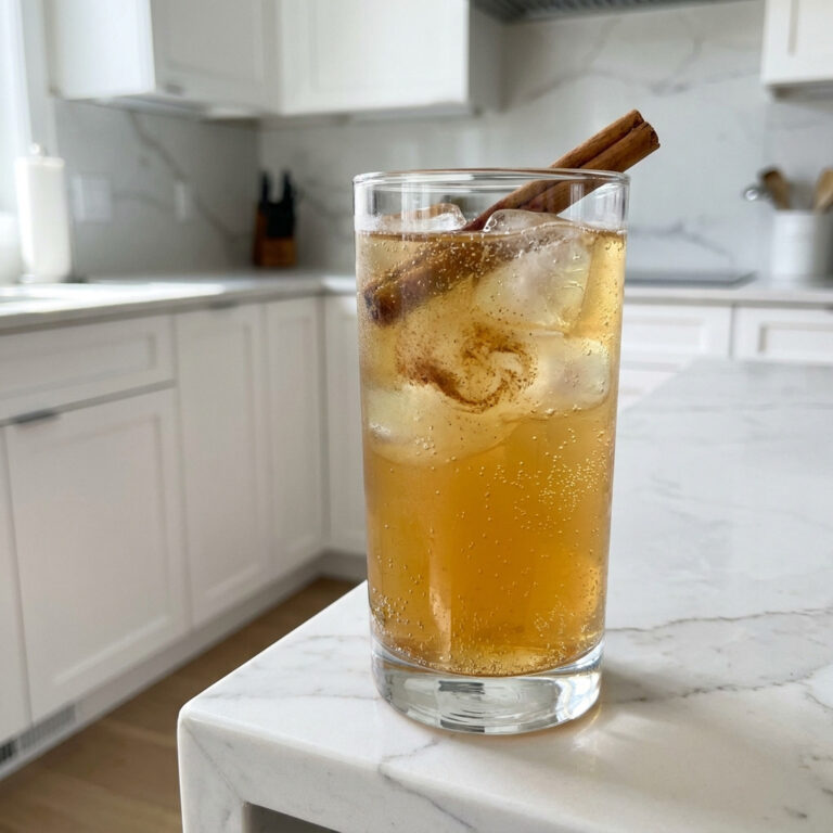 Cinnamon Cider Fizz Mocktail Recipe