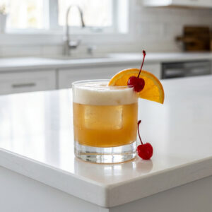 Classic Whiskey Sour Cocktail Recipe