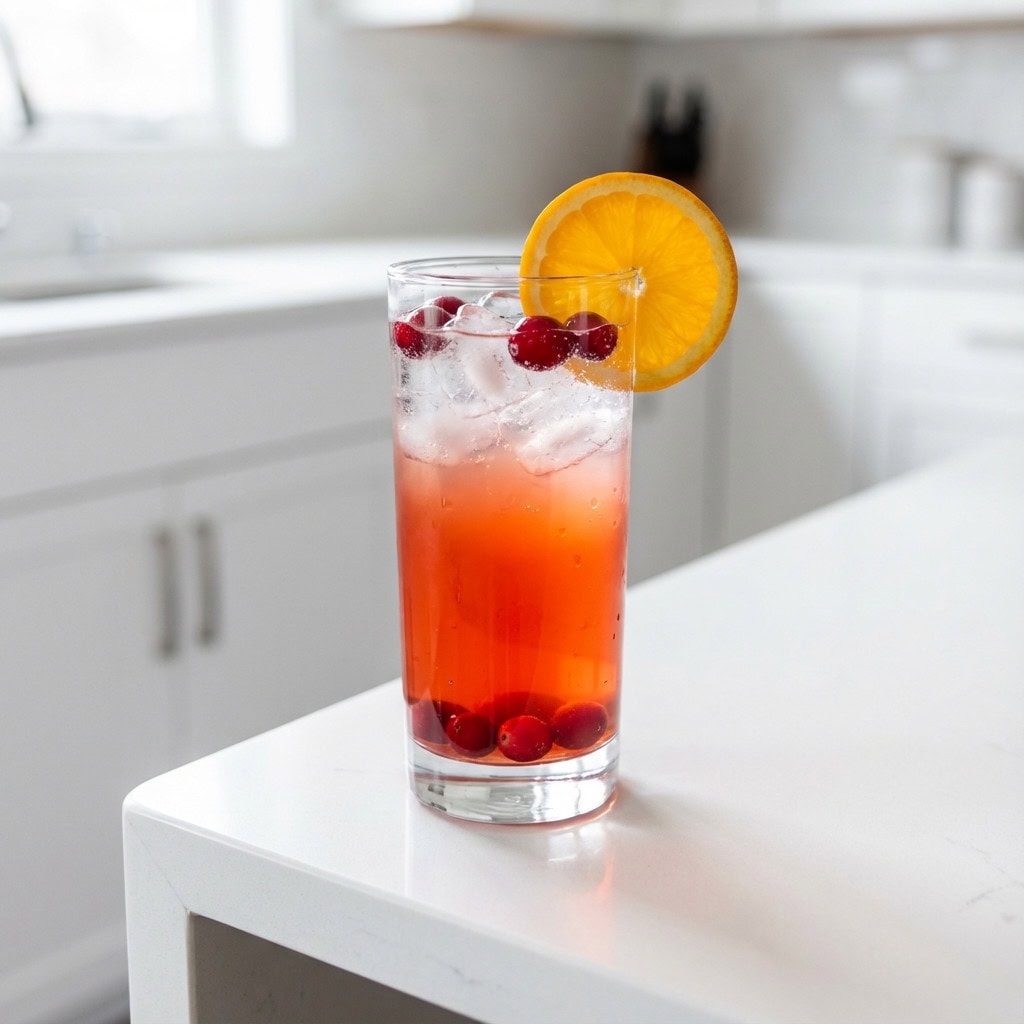 Cranberry Orange Splash Mocktail Recipe