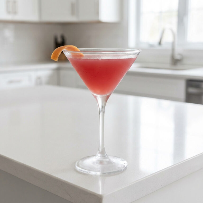 Grapefruit Garnet Martini Cocktail Recipe
