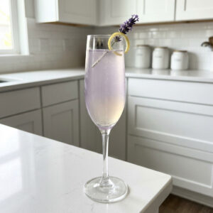 Lavender French 75 Cocktail Recipe- Elevate Your Sip with a Floral Twist