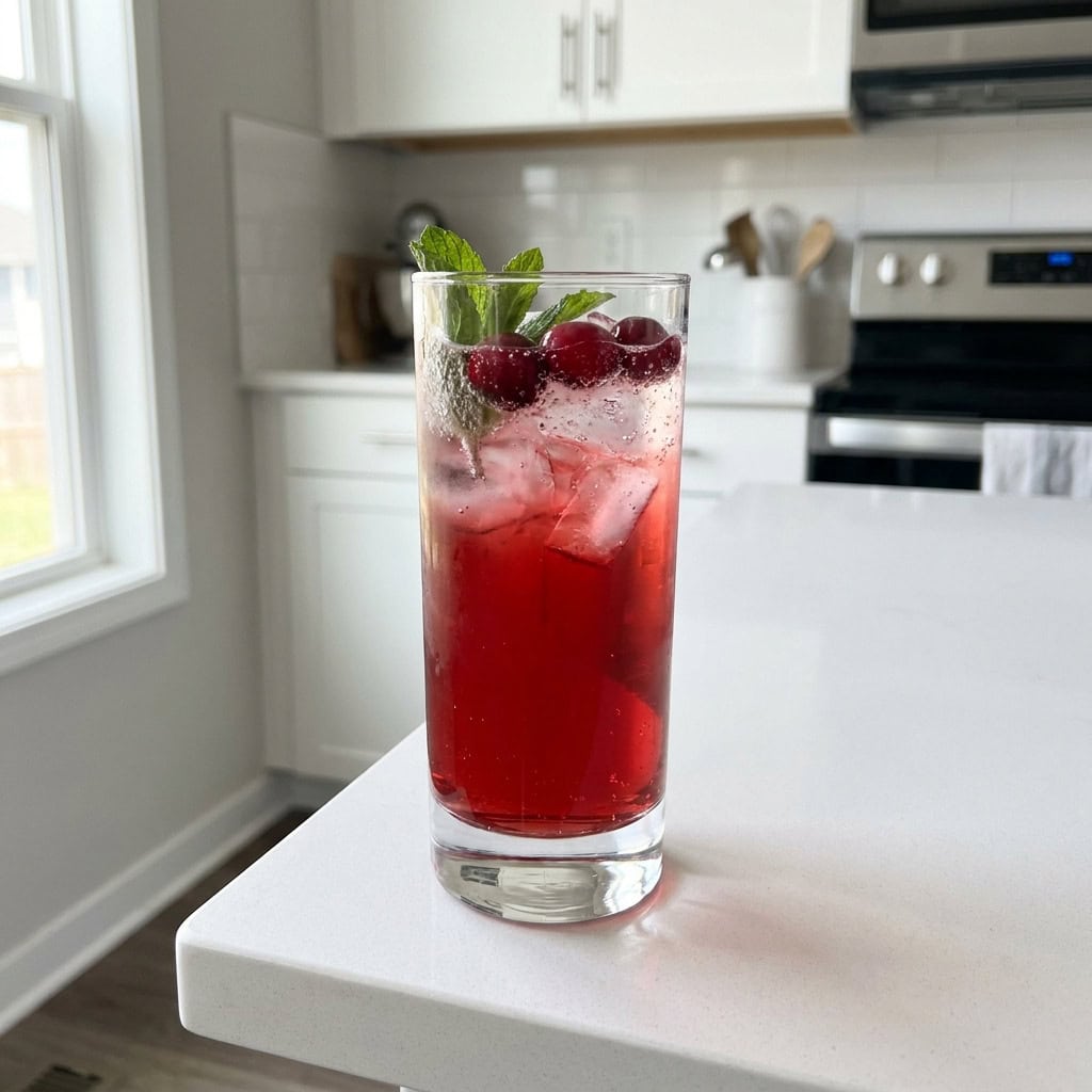 Maple Cranberry Cooler Mocktail Recipe