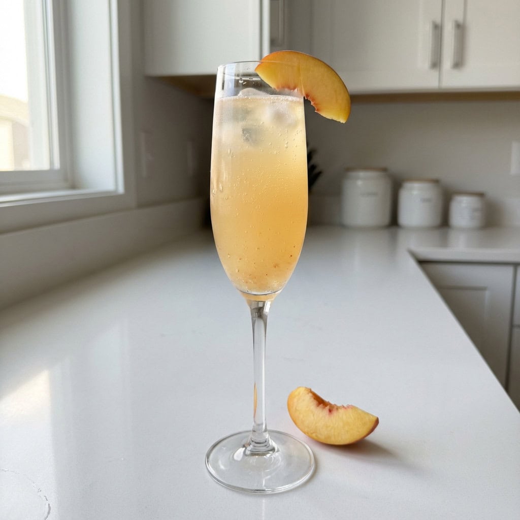 Peach Bellini Punch Cocktail Recipe