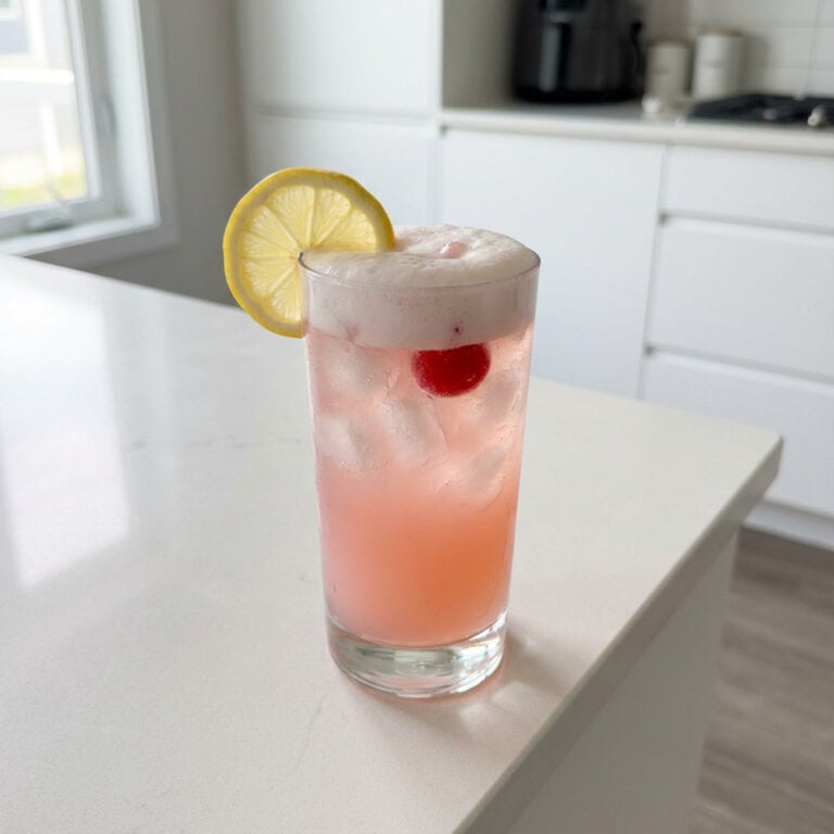 Pink Gin Fizz Cocktail Recipe