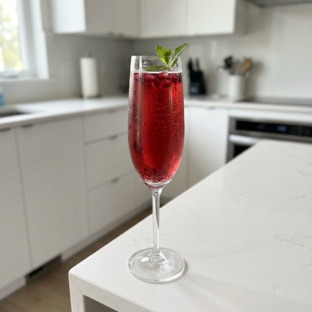 Pomegranate Bellini Cocktail Recipe- Refreshing Twist on a Classic Drink