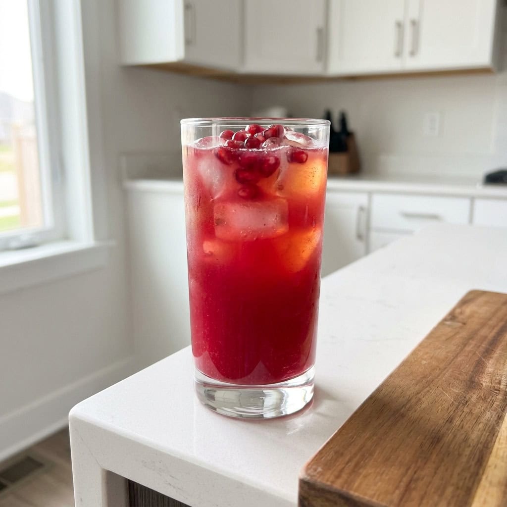 Pomegranate Pineapple Delight Mocktail Recipe