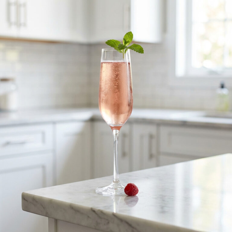 Raspberry Rose Sparkler Cocktail Recipe