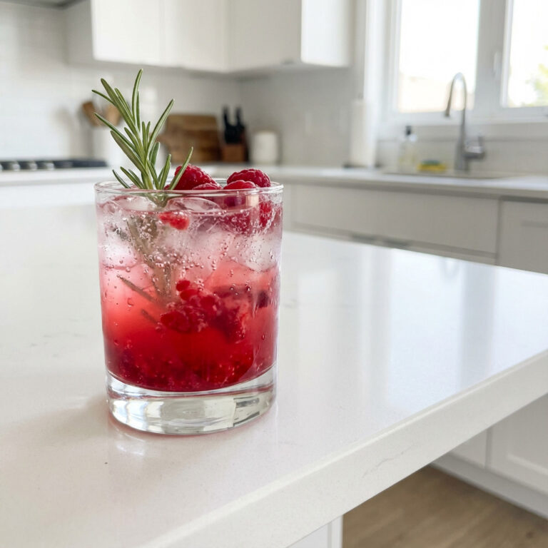 Raspberry Rosemary Spritz Cocktail Recipe