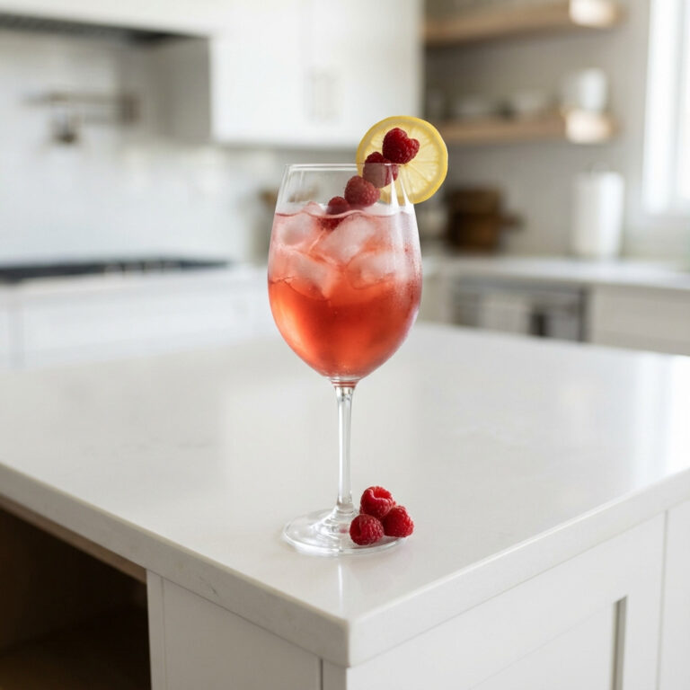 Romantic Raspberry Rum Punch Cocktail Recipe