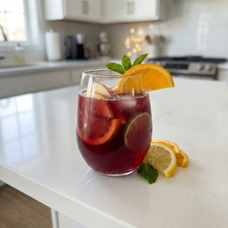 Romantic Red Wine Sangria Cocktail Recipe