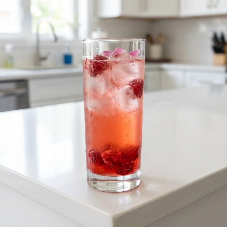 Rose Raspberry Fizz Cocktail Recipe