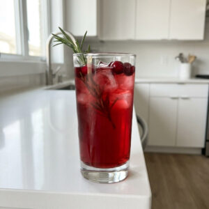 Rosemary Cranberry Bliss Mocktail Recipe