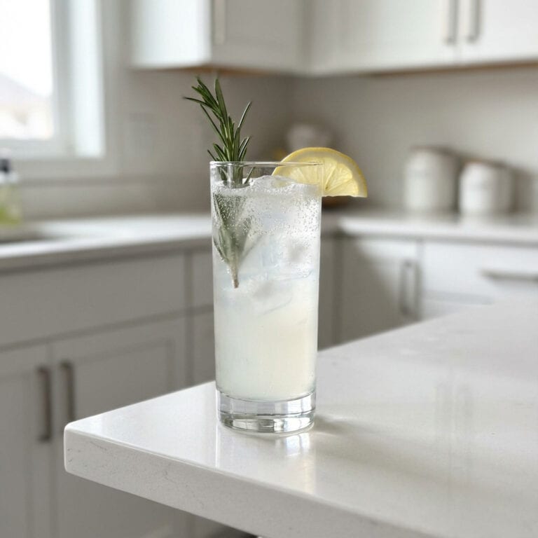 Rosemary Gin Fizz Cocktail Recipe