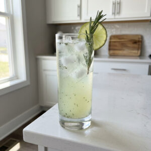 Rosemary Lime Fizz Mocktail Recipe
