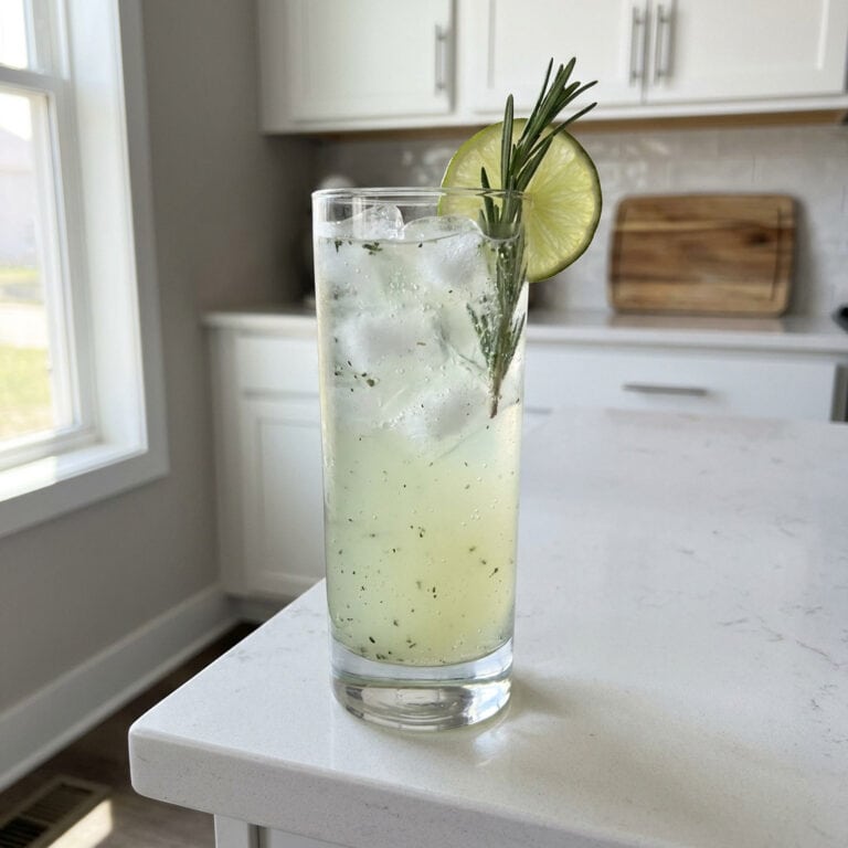 Rosemary Lime Fizz Mocktail Recipe