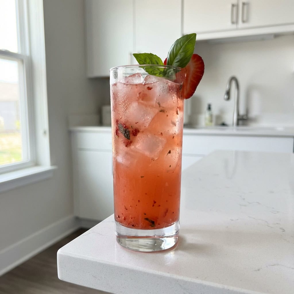 Strawberry Basil Smash Cocktail Recipe