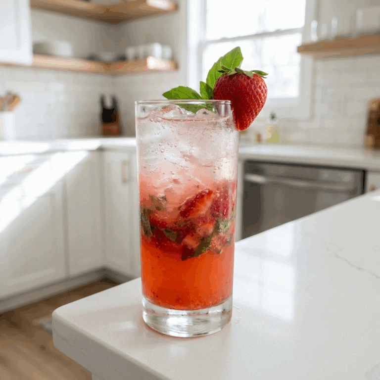 Strawberry Basil Smash Cocktail Recipe