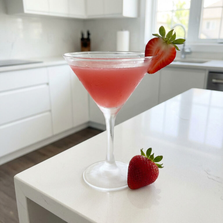 Strawberry Kiss Martini Cocktail Recipe