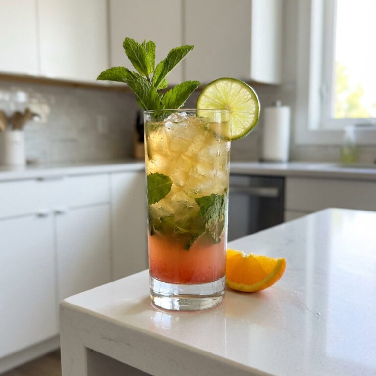 Sunset Tequila Mojito Cocktail Recipe