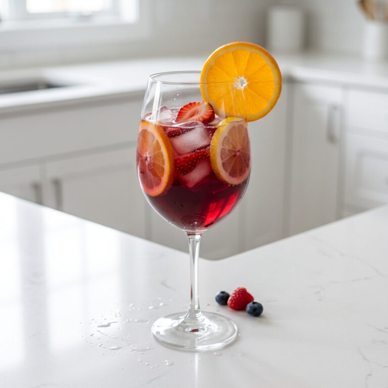 Valentine’s Day Sangria Cocktail Recipe