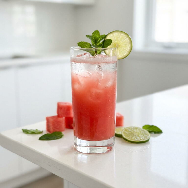 Watermelon Cooler Mocktail Recipe