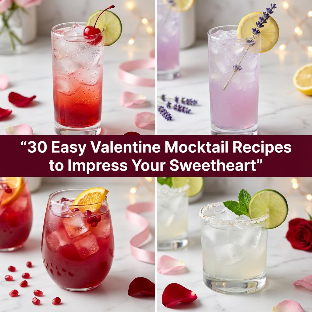 30 Easy Valentine Mocktail Recipes to Impress Your Sweetheart